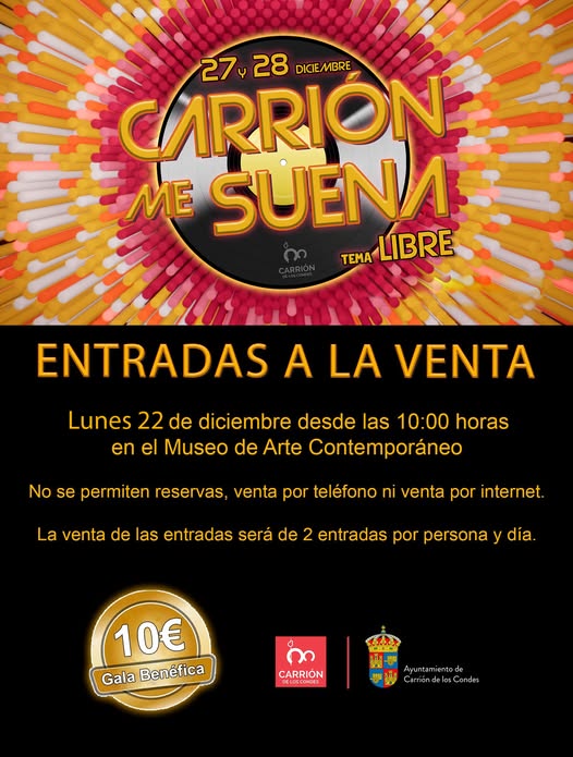 Venta de Entradas Carrión me Suena 2025
