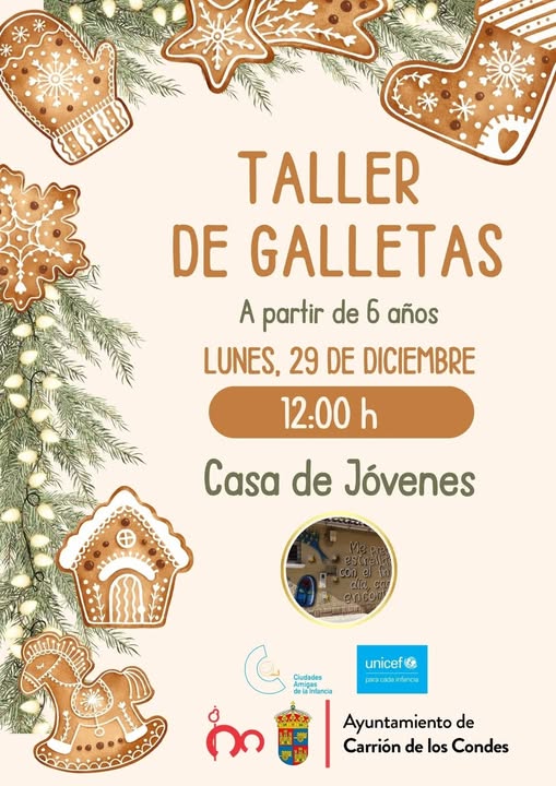 ¡A COCINAR Y DECORAR! Taller de Galletas Navideñas