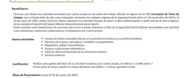 ¡15.000€ PARA TU NUEVO NEGOCIO EN CARRIÓN!