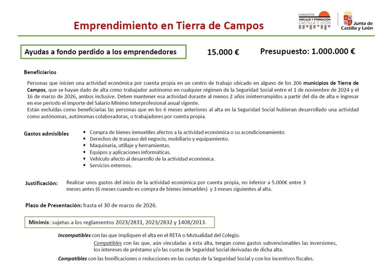 ¡15.000€ PARA TU NUEVO NEGOCIO EN CARRIÓN!