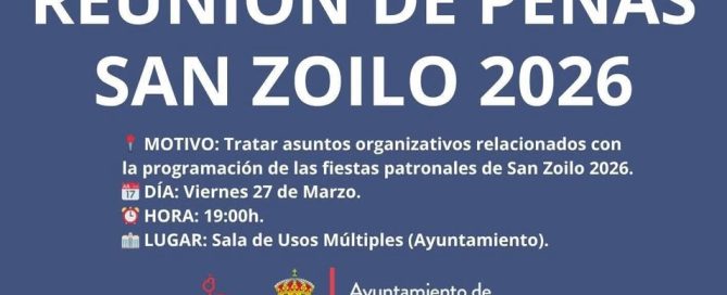REUNIÓN DE PEÑAS SAN ZOILO 2026