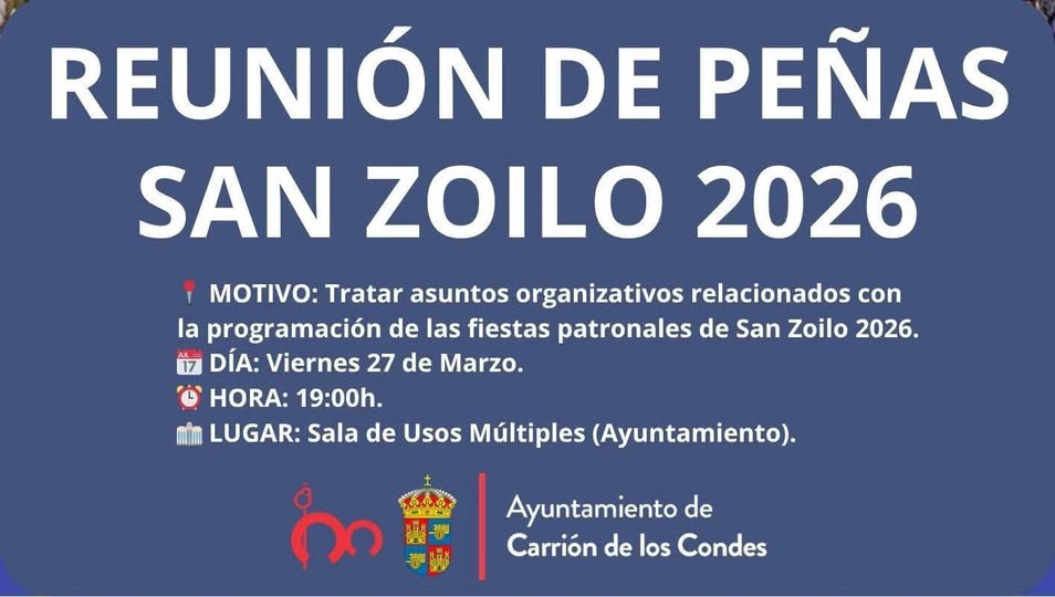 REUNIÓN DE PEÑAS SAN ZOILO 2026