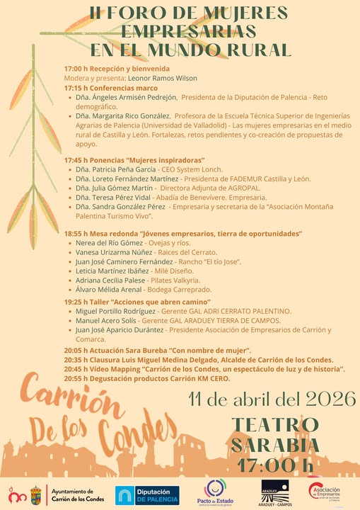 Carrión de los Condes se convierte este sábado en el epicentro del emprendimiento femenino.