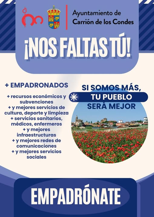 Empadrónate en en Carrión de los Condes